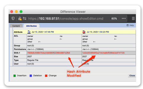 Fig. 1 Side-By-Side Attribute Differences