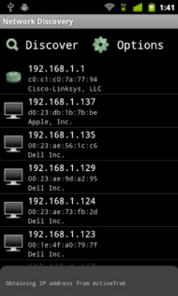 Network Discovery ActiveTrak