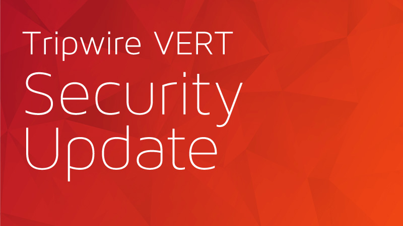 Patch Tuesday Tripwire VERT Security Update