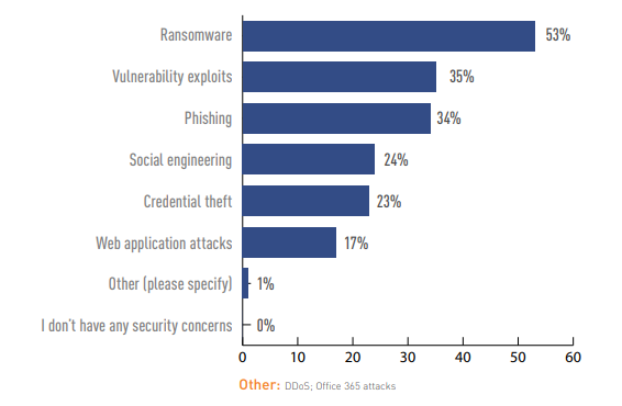 RANSOMWARE TOPS LIST OF SECURITY CONCERNS 