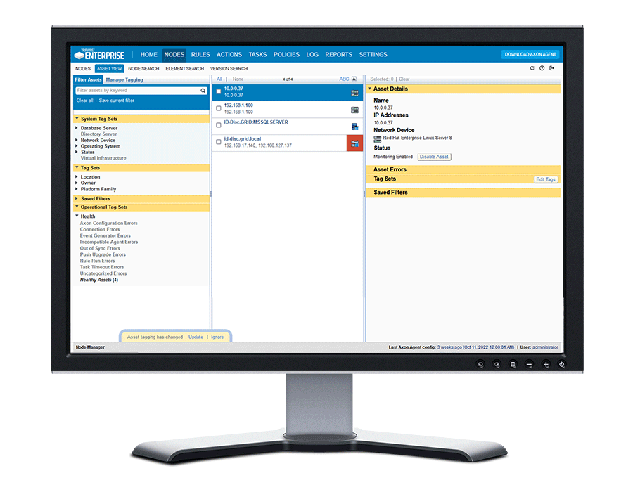 Tripwire Enterprise Asset View