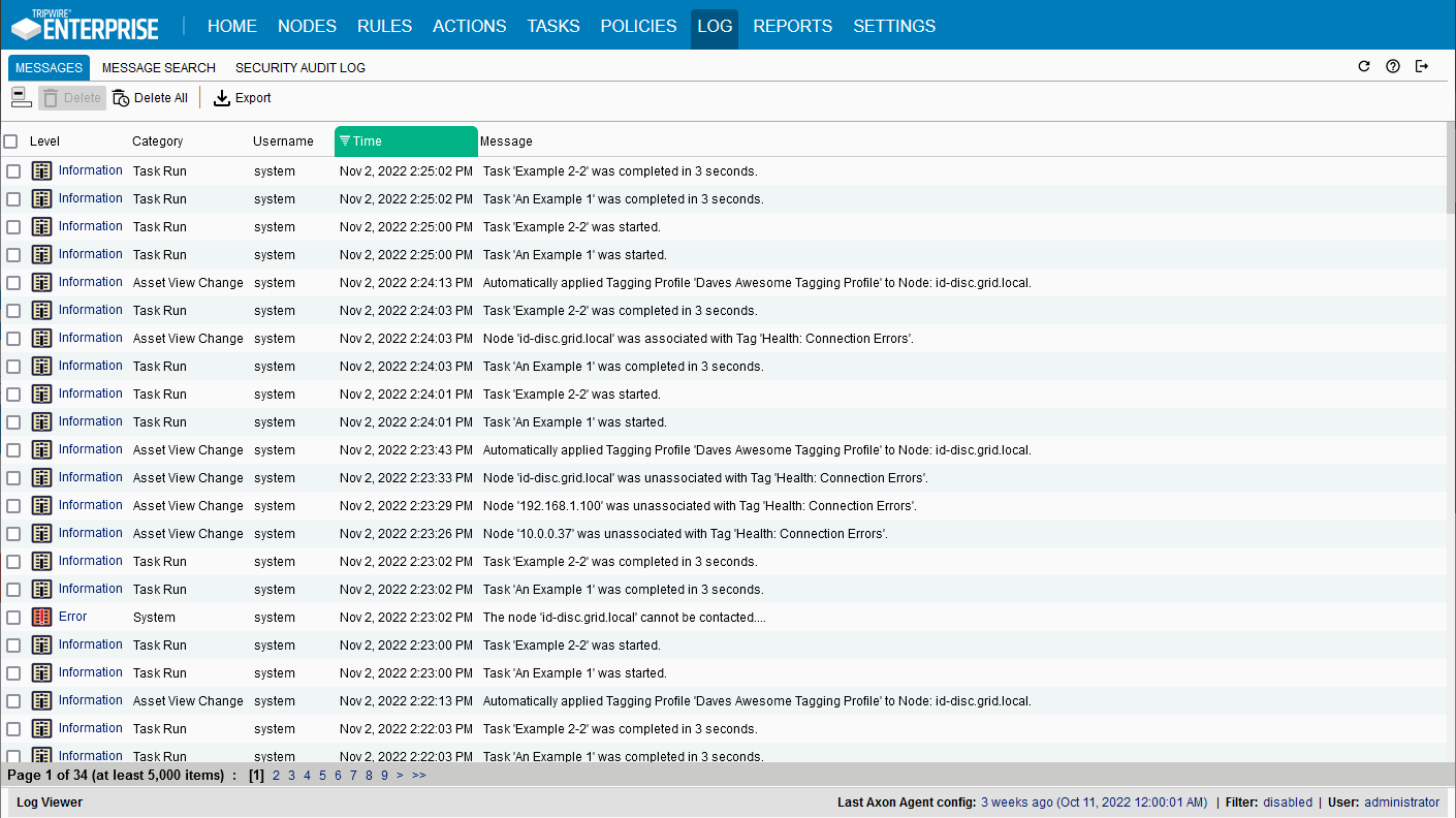 Screenshot - TE Logs