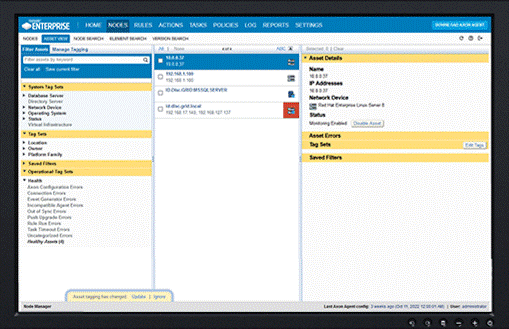 Tripwire Enterprise Asset View