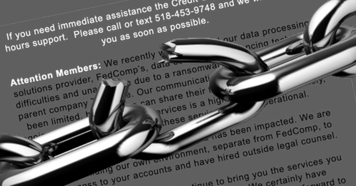 Supply-chain ransomware attack causes outages at over 60 credit unions