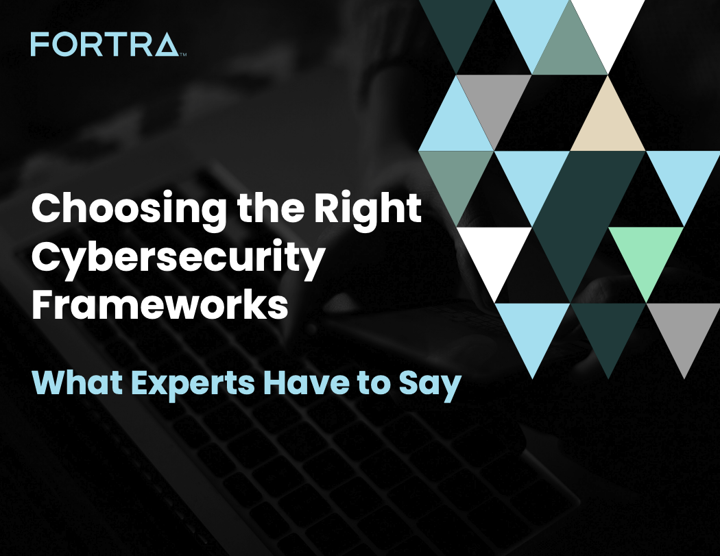 Choosing the Right Cybersecurity Frameworks text over black background