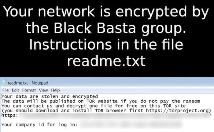 blackbasta ransom note