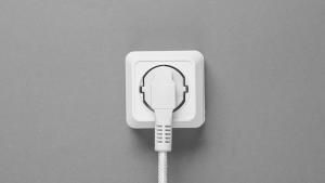 a plug in a plug socket